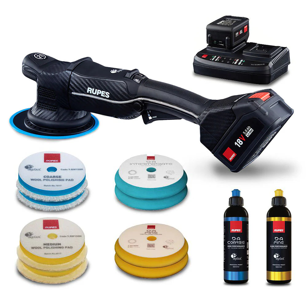 Rupes HLR21 21mm Kit | Dual Action Cordless Polisher - Ultra Fine Car Care